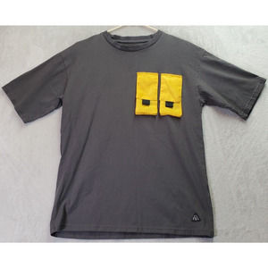 American Stitch T Shirt Mens Small Gray‎ 100% Cotton Short Sleeve Crew Neck Logo